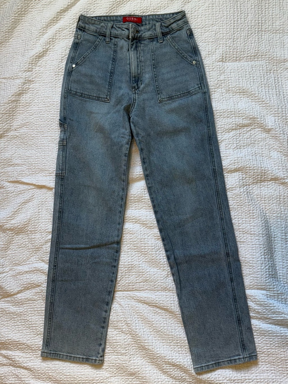 Guess Vintage-Style Carpenter Jeans in Faded Blue